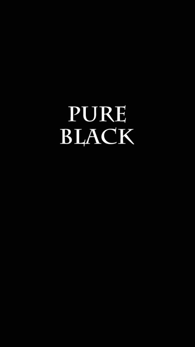 菟子R君的自制壁纸 pure black 纯黑大法好 1334*750 iPhone6