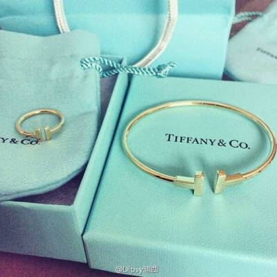 这只时下正当红的开口金镯子名叫「Tiffany T」，是@TiffanyAndCo蒂芙尼 新任设计总监Francesca Amfitheatrof带来的首个设计作品，特点是线条简单风格摩登，金的银的带钻的宽的细的缠绕的任君选择，男的女的粗犷的优…