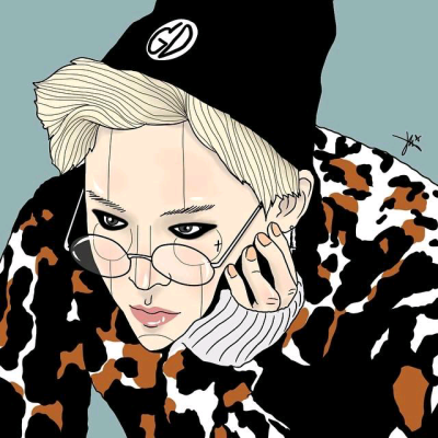 GD 插画 bigbang 权志龙