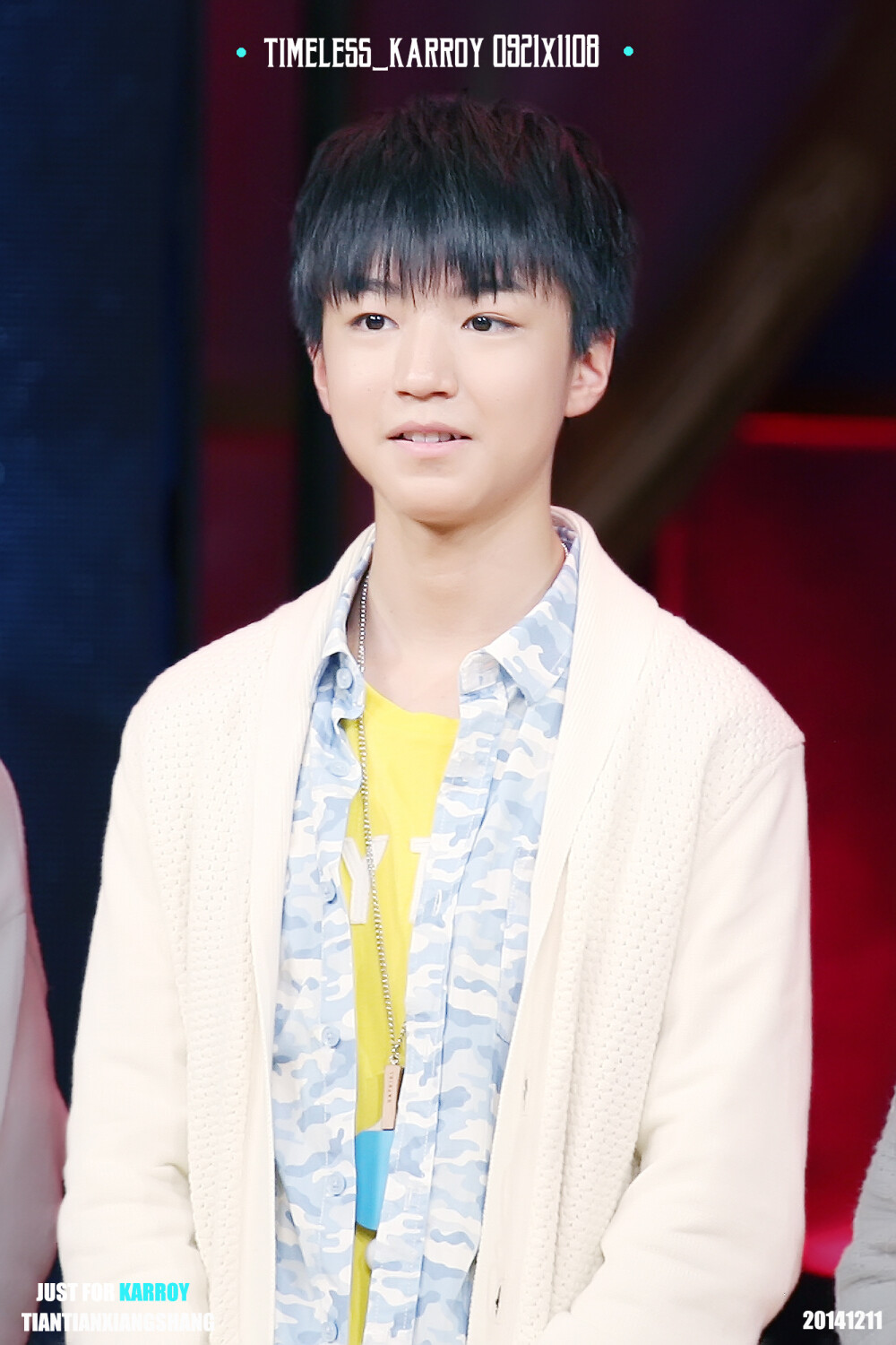 tfboys王俊凯20141211天天向上crlogo