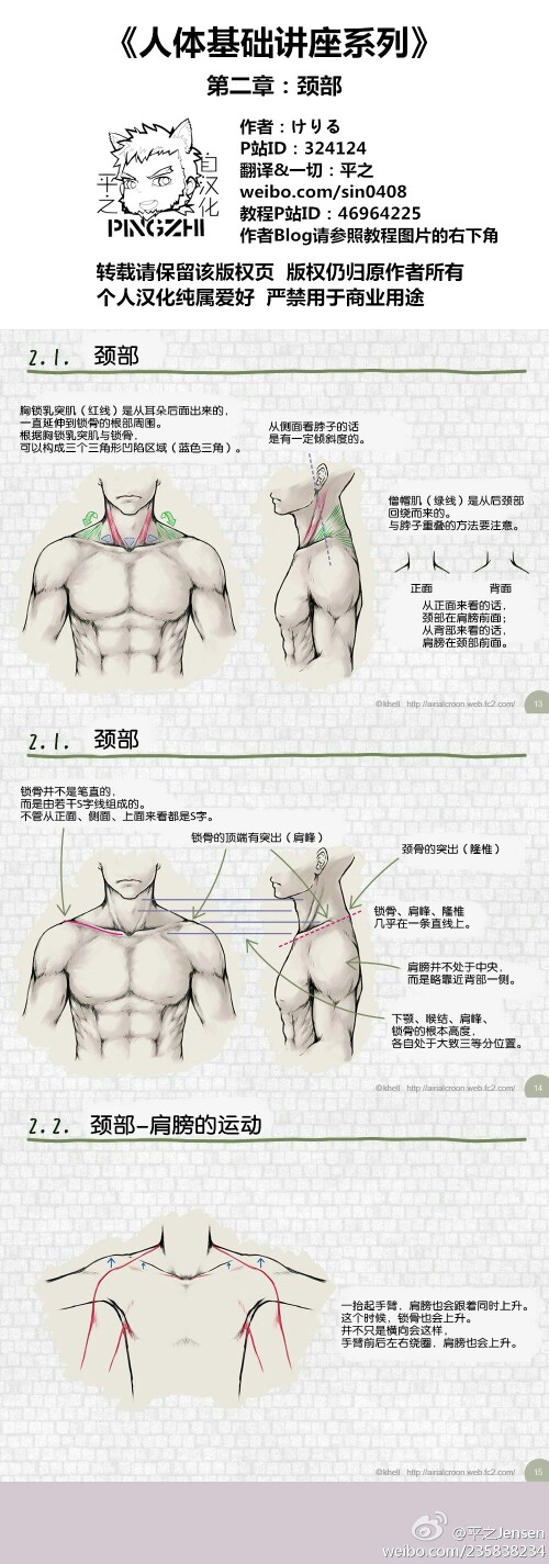 手绘教程、漫画人物线稿