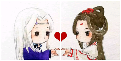 =￣ω￣=适合做情侣头像啊有木有