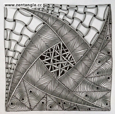 禅绕画 zentangle www.chanrao.me