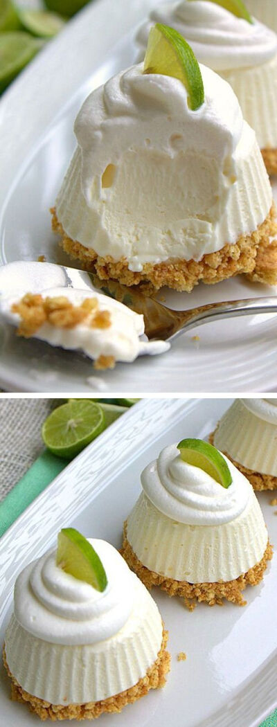 Individual Frozen Key Lime Pies