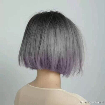 发色 渐变色 渐变紫色 灰色渐变 紫色渐变 染发