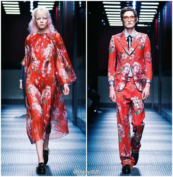 Gucci F/W 2015┃品牌全新创意总监Alessandro Michel 任职后的第一个女装成衣系列作品，宣告现在的Gucci应该是这个样子滴！转自微博