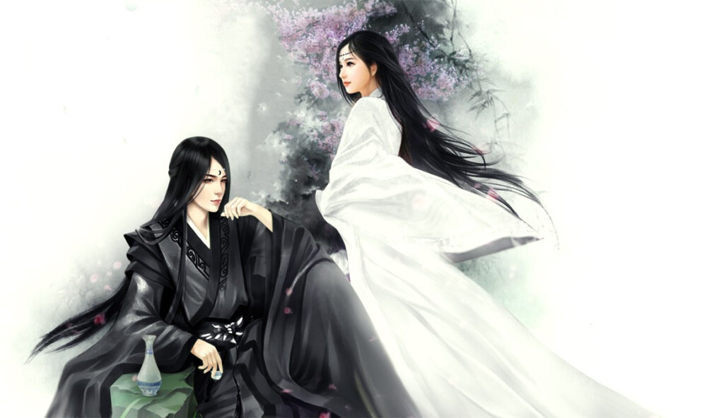 白风夕黑丰息古风美人