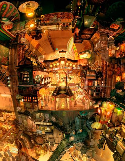 Tekkonkinkreet（恶童） 场景设计