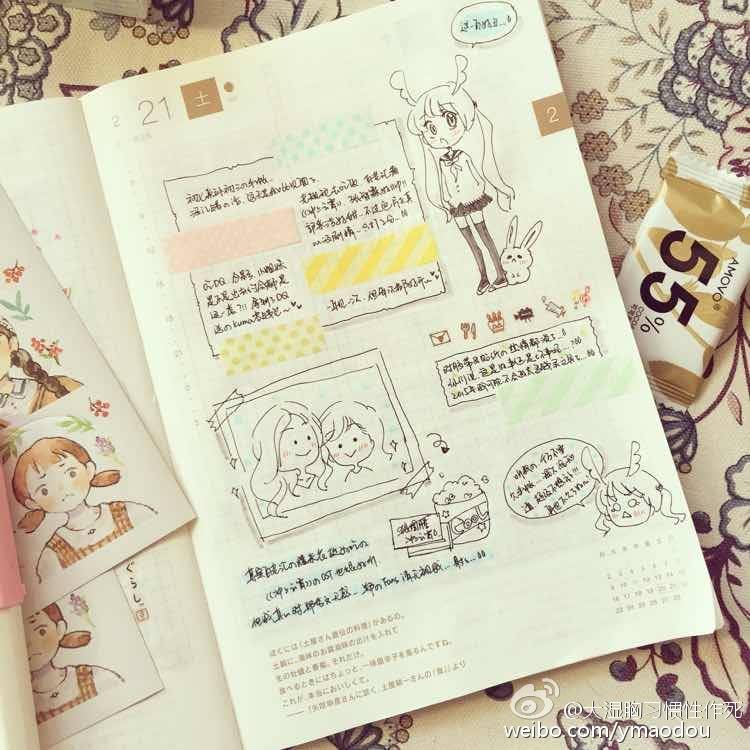 2015/2/15～25#给你看我的手帐吧##hobonichi# #what's in my notebook#过年期间手帐来一发九宫格顺便召唤神龙。@手帐小组 @手帐五人组 @豆瓣文具控 @我们爱手帐_主编君 @文具控图片分享社区 谢谢大家的照顾，新的一年一起加油吧！（我后天不想上班……