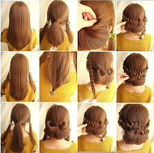 简单的新娘发型