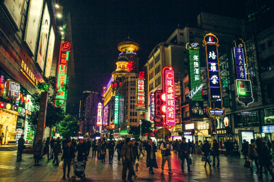 上海南京路夜景