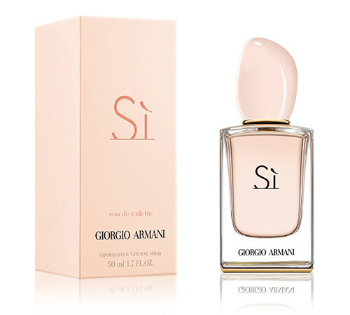 Giorgio Armani Sì Eau de Toilette (乔治阿玛尼挚爱淡香水) 这款芳香是浪漫，新鲜，年轻，并且更带有活力的。它告诉你，要向简单，生活的乐趣，梦想和独立说&amp;quot;yes&amp;quot;。