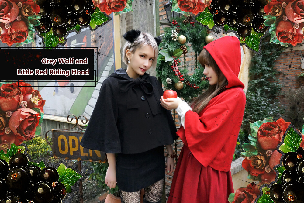 #Grey Wolf and Little Red Riding Hood# 谁给我讲讲大灰狼和小红帽的故事？从前有一带着红帽子的@Bunny小爱 整天上山去采花 山上住着一只@ASHIKI 然后他们相遇拉~【后续故事谁来接？截止到3月30号在转发里抽3名最有意思的-发[心]之大礼包】 摄影：@Mermaid_Ai_02