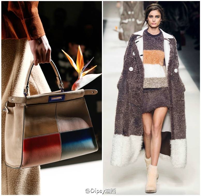 Fendi F/W 2015┃感觉Karl Lagerfeld 的偏心也不是一天两天了，把Fendi打理得越来越年轻越来越时髦，关键还越来越实穿.....老佛爷说他根本没有时间去逛跳蚤市场或古董商店，所以设计上自然有很多反复古思想，天堂鸟是暖心之花，送给所有自由和幸福的女孩......转自微博