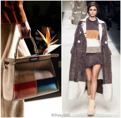 Fendi F/W 2015┃感觉Karl Lagerfeld 的偏心也不是一天两天了，把Fendi打理得越来越年轻越来越时髦，关键还越来越实穿.....老佛爷说他根本没有时间去逛跳蚤市场或古董商店，所以设计上自然有很多反复古思想，天堂鸟…