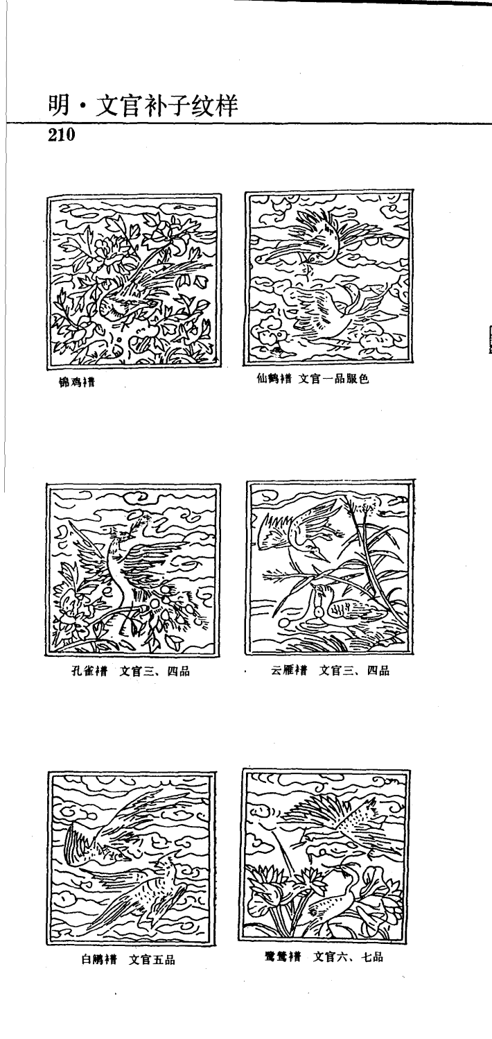  明·文官补子纹样210