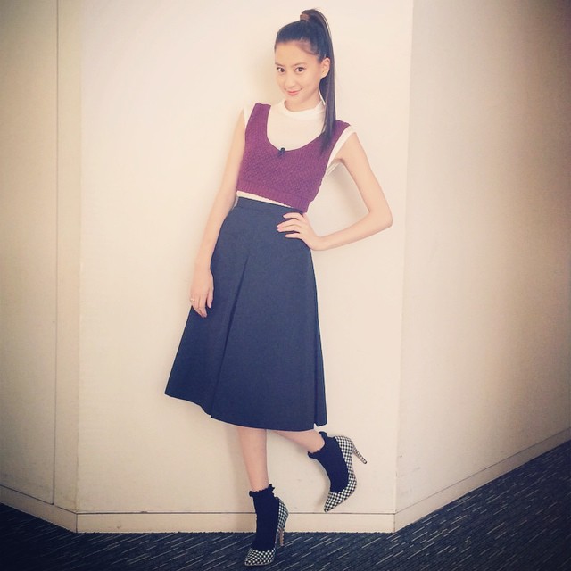 【mayuko】FASHION OUTFIT: KariAng SOCKS: TOPSHOP HEELS: Nina mew #Fashion #MayukoKawakita #河北麻友子