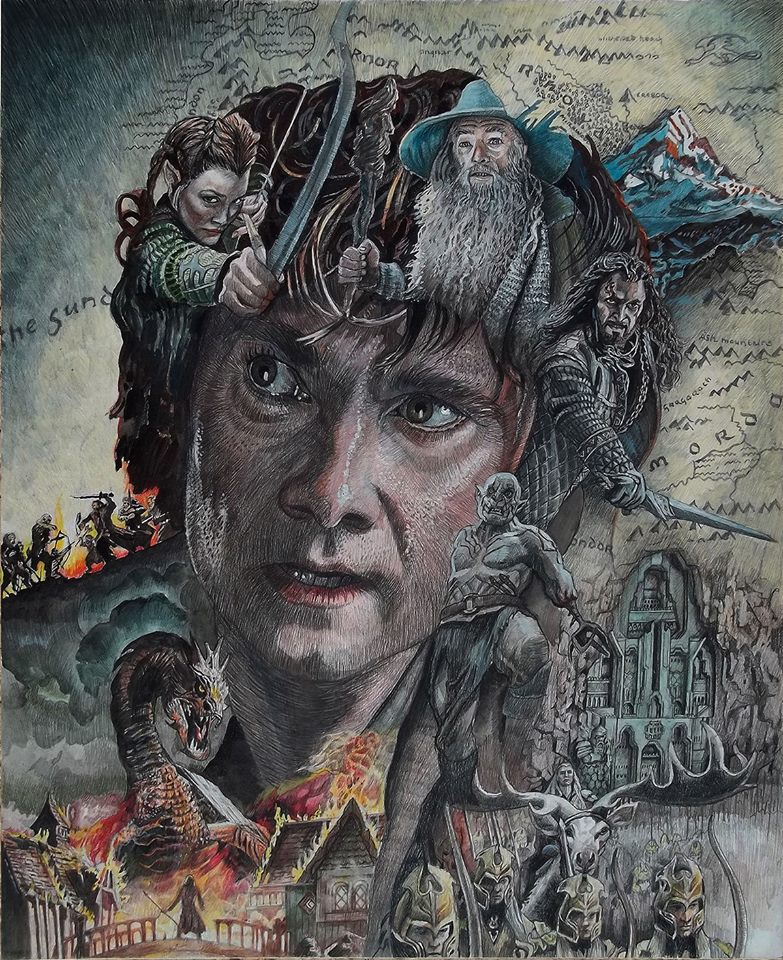 Grand Prize Winner Michael Washer The Hobbit IMAX Fan Art Contest Winner and Finalists