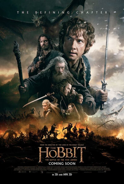 Here's the exclusive new poster for #TheHobbit The Battle of the Five Armies! The Hobbit: The Battle of the Five Armies Posters