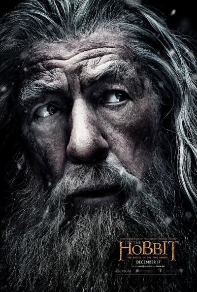 It was a close battle, but Gandalf wins your vote! Enjoy this exclusive new character banner for #TheHobbit The Battle of the Five Armies! The Hobbit: The Battle of the Five Armies Posters