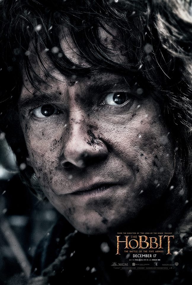 What's your favorite Bilbo momentHere's our final character banner reveal featuring Martin Freeman from #TheHobbitThe Battle of the Five Armies! The Hobbit: The Battle of the Five Armies Posters