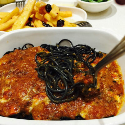 black pasta