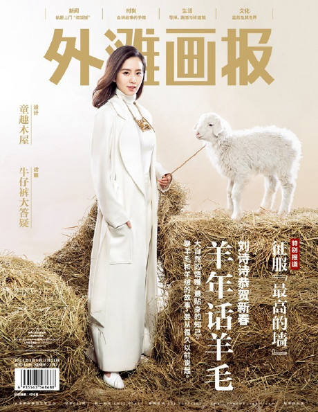 刘诗诗外滩画报新杂志