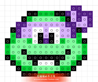 忍者神龟像素拼豆图纸