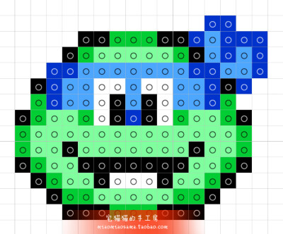 忍者神龟像素拼豆图纸