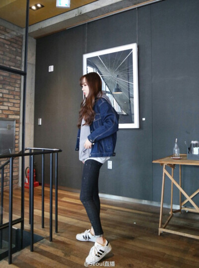 牛仔开衫&amp;amp;紧身裤