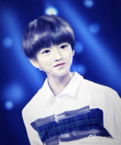 #TFBOYS王俊凱# #王俊凱#王俊凱手繪圖。你是一樹一樹的花開，是燕在梁間呢喃，你是愛，是暖，是希望，你是人間四月天。我親愛的少年，願你被這世界溫暖相待。「出處見水印，木有水印來自各種微博百度貼吧，自行猜」