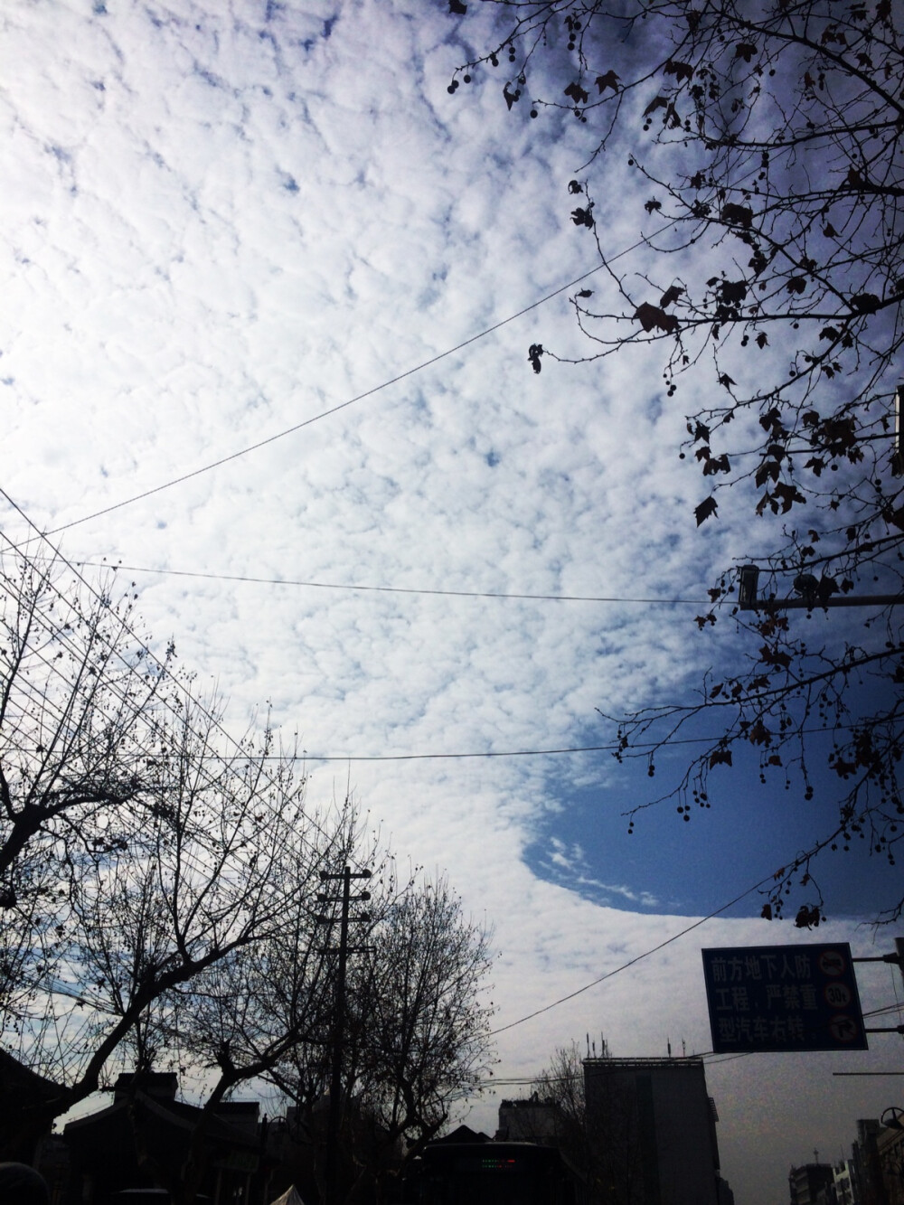 压马路突然看到觉得很美就拍了。