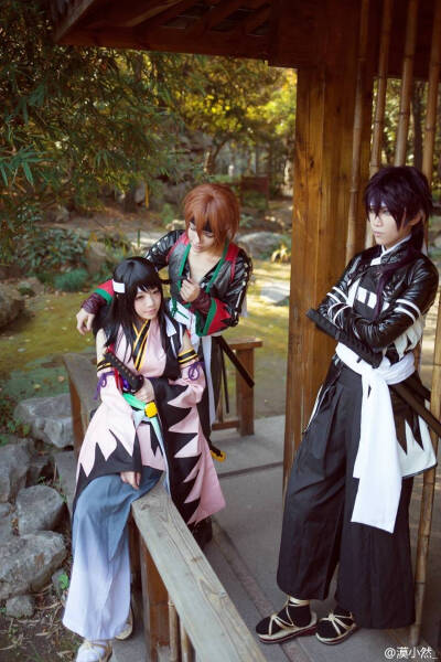 薄樱鬼 cosplay 雪村千鹤Yukimura JiziruCN:宝bA0 斋藤一Saitou HajimeCN:漠小然 冲田总司Okita SoujiCN:北齐后主 《君ノ記憶》 动漫 二次元/2.5次元 高清大图请私截窝wwq