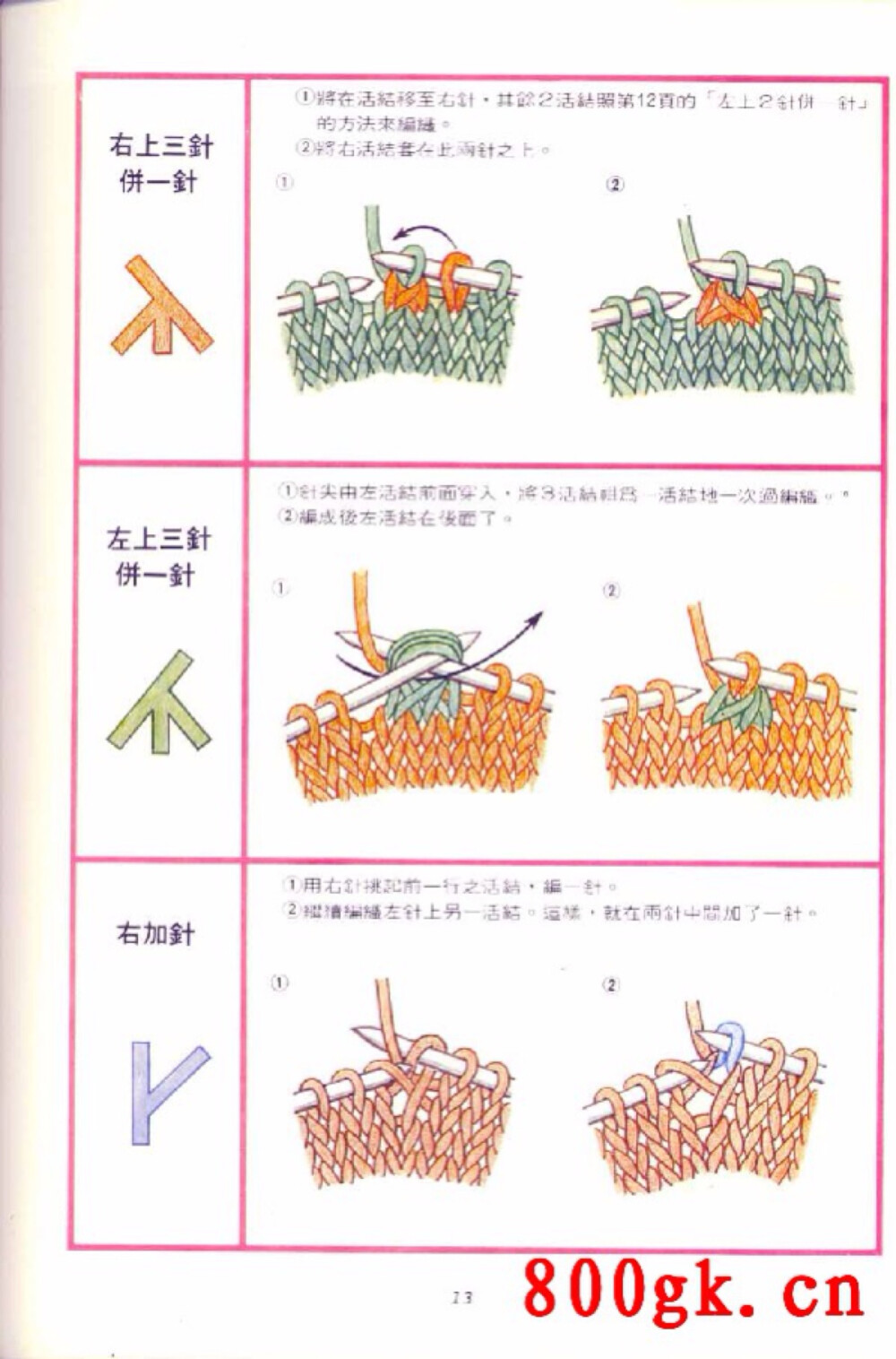 棒针针法