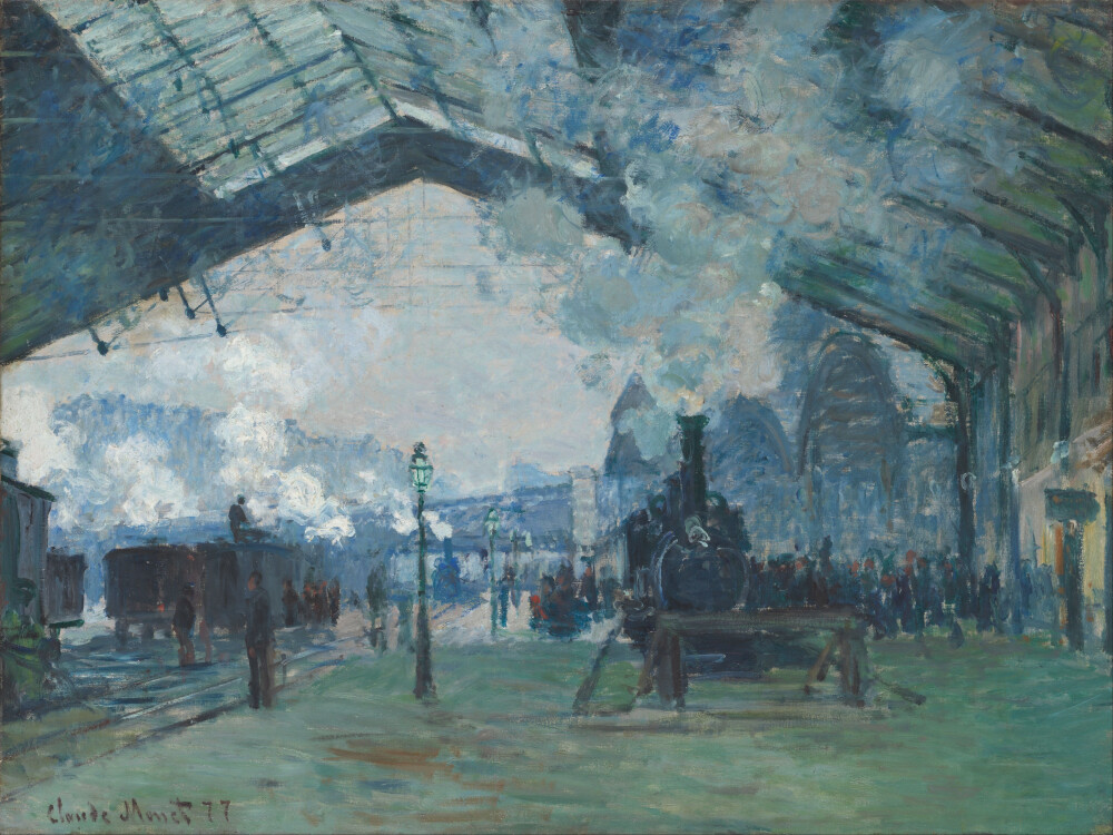 Claude Monet：Arrival of the Normandy Train, Gare Saint-Lazare（Google Art Project）