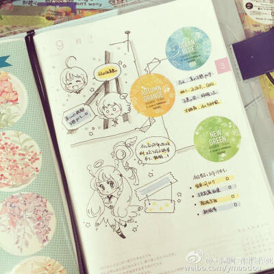 2015/3/9[bobo抓狂]#给你看我的手帐吧#[抛钱]#hobonichi# [生闷气]#what's in my notebook#[bobo抛媚眼] 今天的版面好丑啊啊啊简直想撕掉！！！