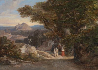 Edward Lear：Between Olavano L'Civitella（Google Art Project）