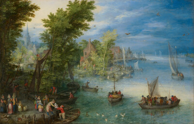 Jan Brueghel the Elder：River Landscape（Google Art Project）