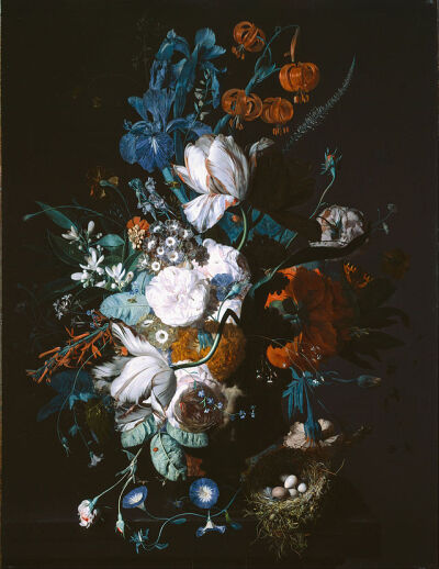 Vase of Flowers by Jan Van Huysum