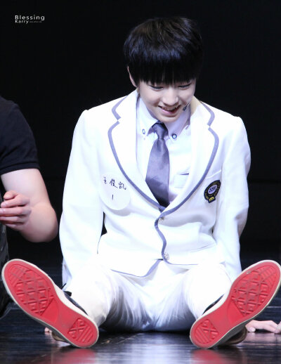 TFBOYS王俊凯 2015.02.28 步步高超级公开课录制现场。