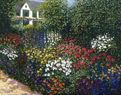 秘密花园 唯美 插图 意境 插画