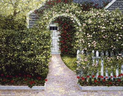 秘密花园 唯美 插图 意境 插画