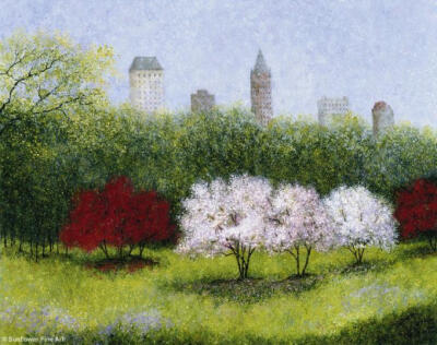 秘密花园 唯美 插图 意境 插画