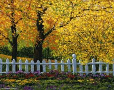 秘密花园 唯美 插图 意境 插画