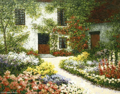 秘密花园 唯美 插图 意境 插画