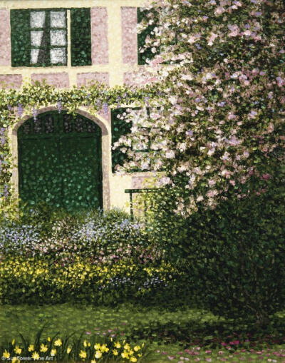 秘密花园 唯美 插图 意境 插画