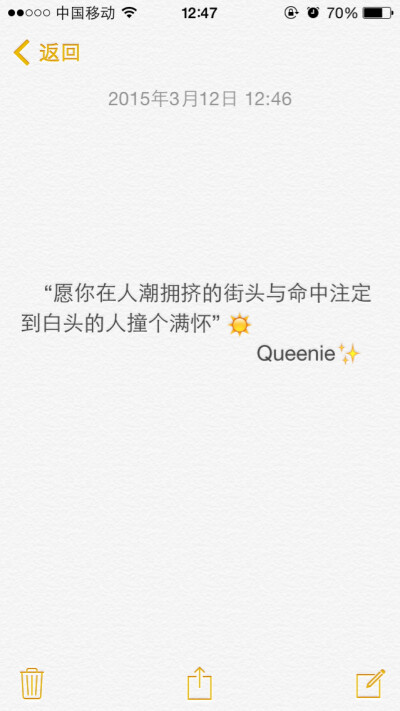 备忘录文字✨“愿你在人潮拥挤的街头与命中注定到白头的人撞个满怀”