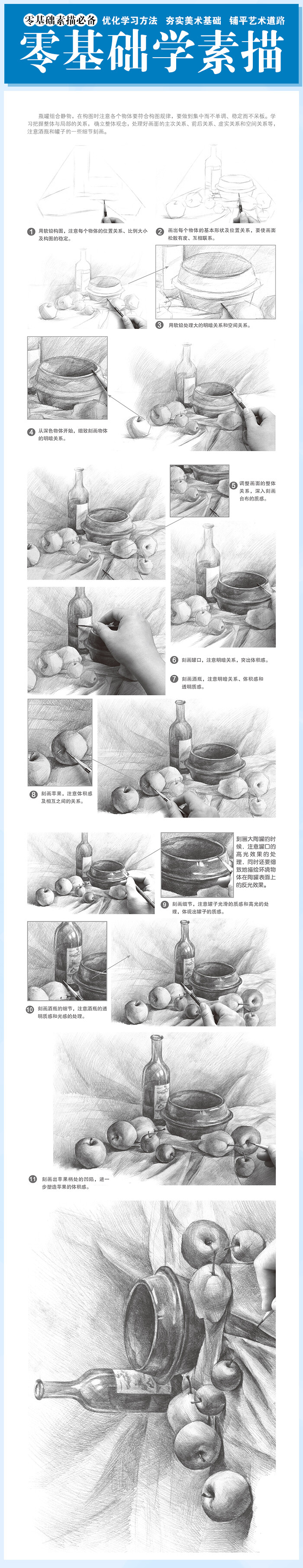 本案例摘自《零基础学素描》，人民邮电出版社出版。http://product.dangdang.com/23477620.html