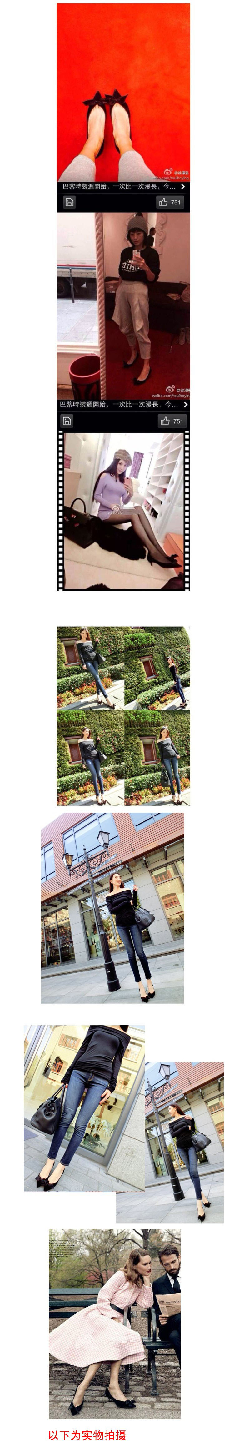 平底尖头蝴蝶结单鞋~很多mm最爱哟！