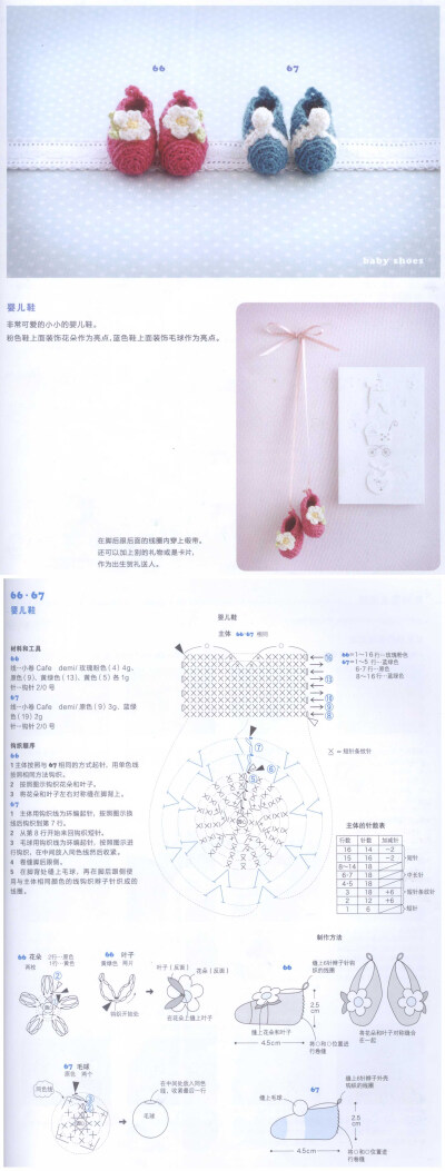 小婴儿软乎乎的小脚，需要一双好看的鞋鞋。 #钩织图解#